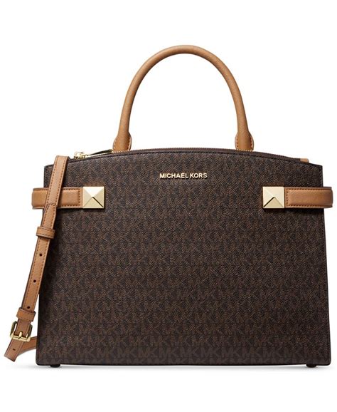 michael kors karla east west satchel|Michael Kors Karla Medium East West Leather Satchel .